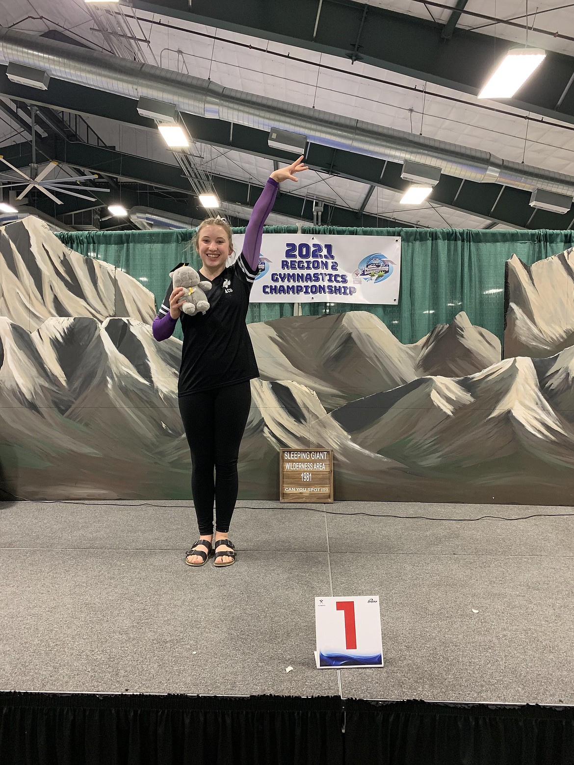 Courtesy photo
Avant Coeur Gymnastics Level 10 Senior Sam Snow competed in her last regional championships in Helena, Mont., this past weekend.