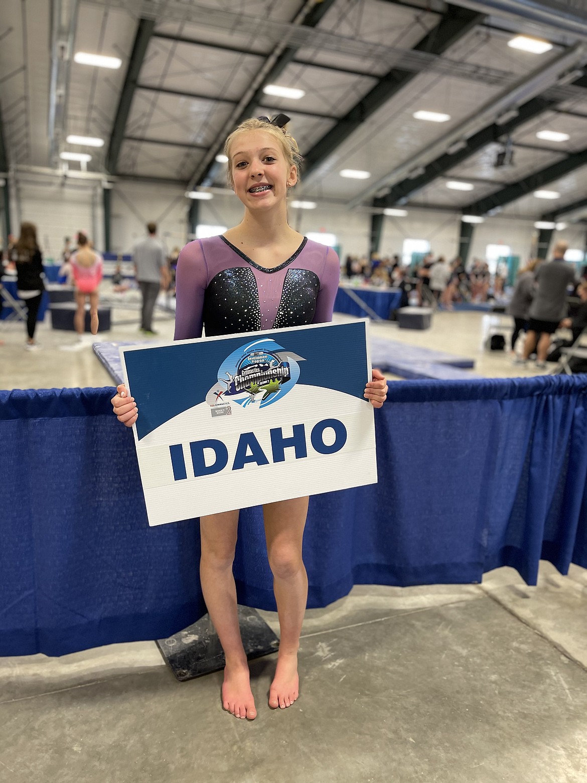 Courtesy photo
Avant Coeur Gymnastics Level 7 Neve Christensen in Helena, Mont., competing at the Region 2 championships.
