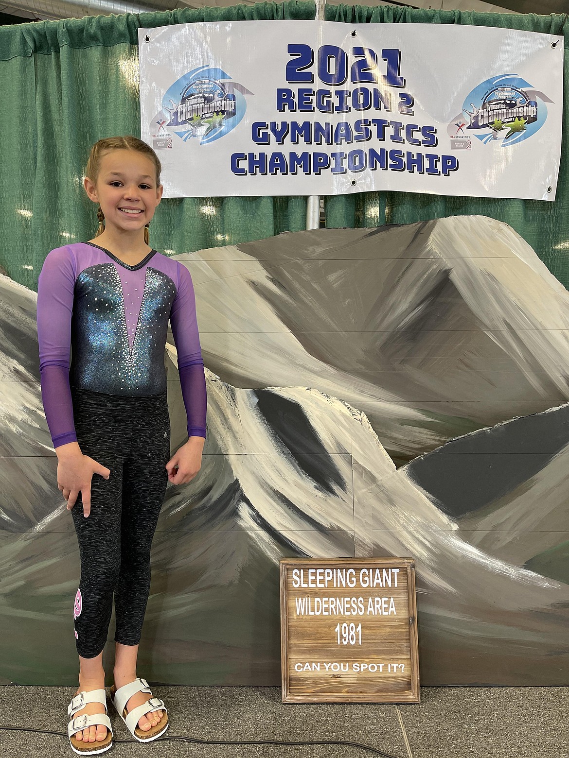 Courtesy photo
Avant Coeur Gymnastics Level 7 Brynlynn Kelly at the Regional championships in Helena, Mont.