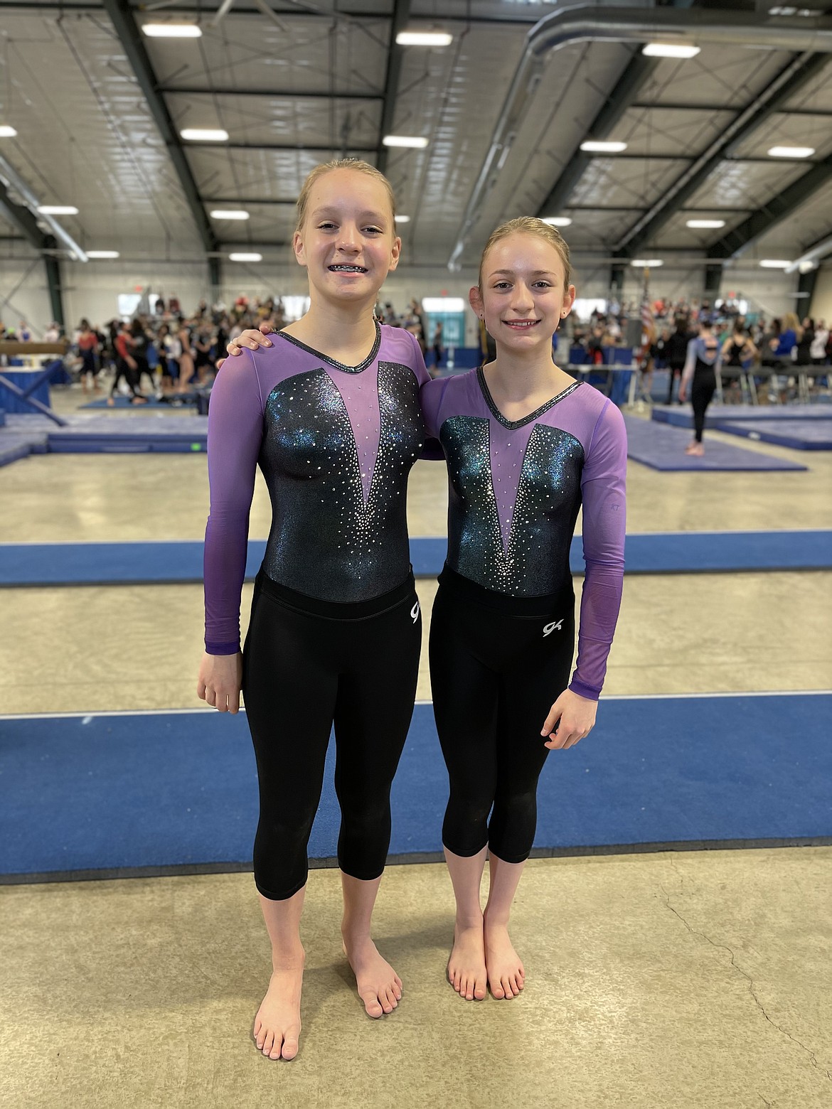 Courtesy photo
Avant Coeur Gymnastics Level 7s at the Region 2 championships in Helena, Mont. From left are Kennedy Phillips and Kayce George.