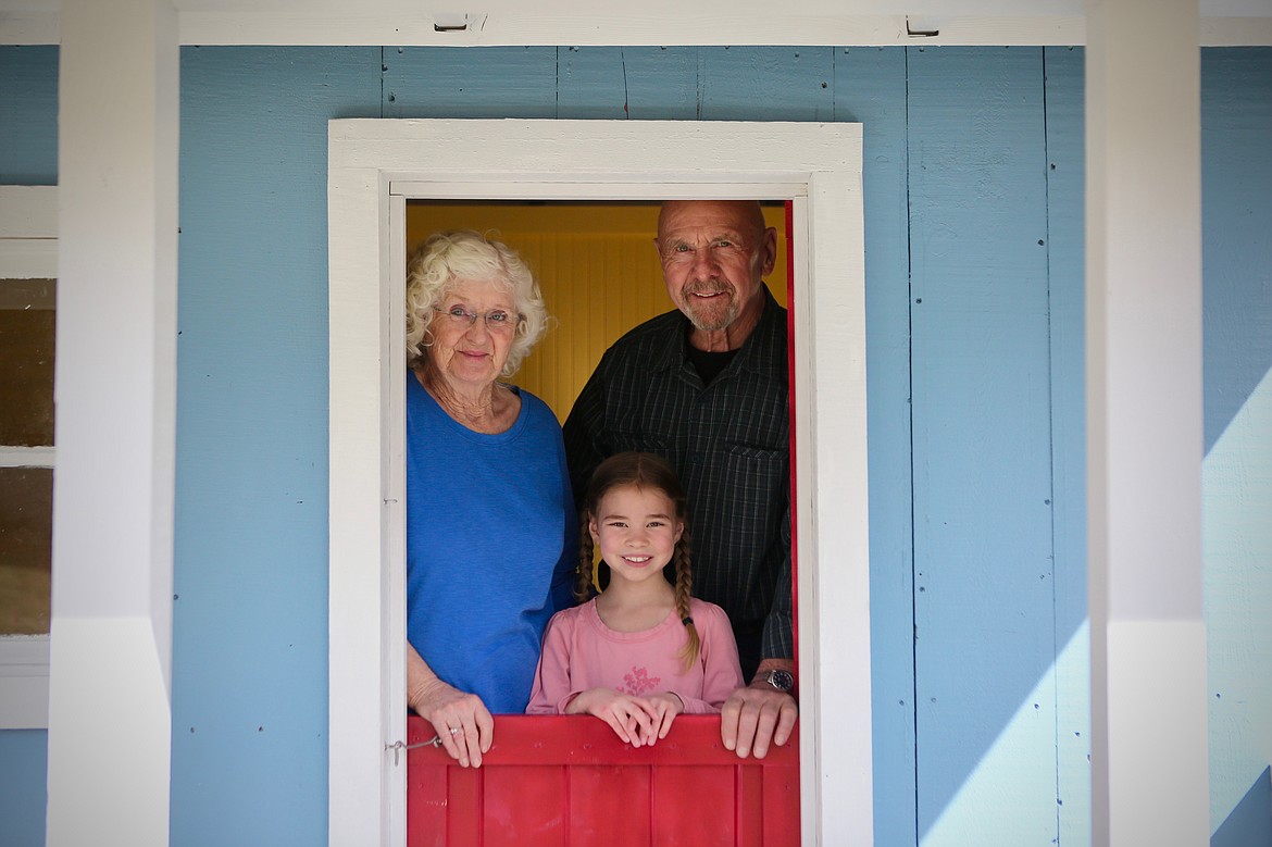 Mavis and Jim Meyer, with their soon-to-be-adopted daughter, Annabella, 7, at their Ferndale home. 
Mackenzie Reiss/Daily Inter Lake
