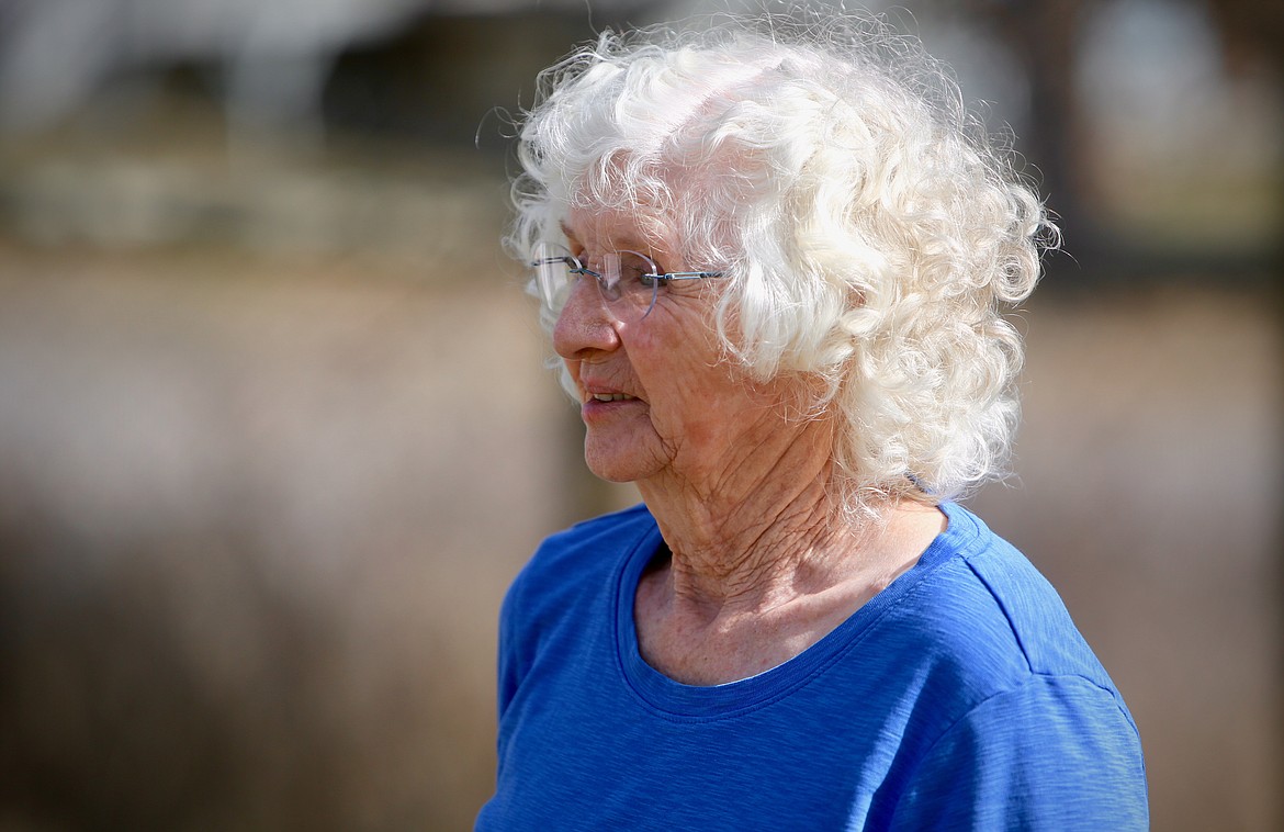 Mavis Meyer, looks on while her husband Jim and foster daughter, Annabella, play catch. Mavis and Jim have fostered more than 100 children over 46 years.
Mackenzie Reiss/Daily Inter Lake