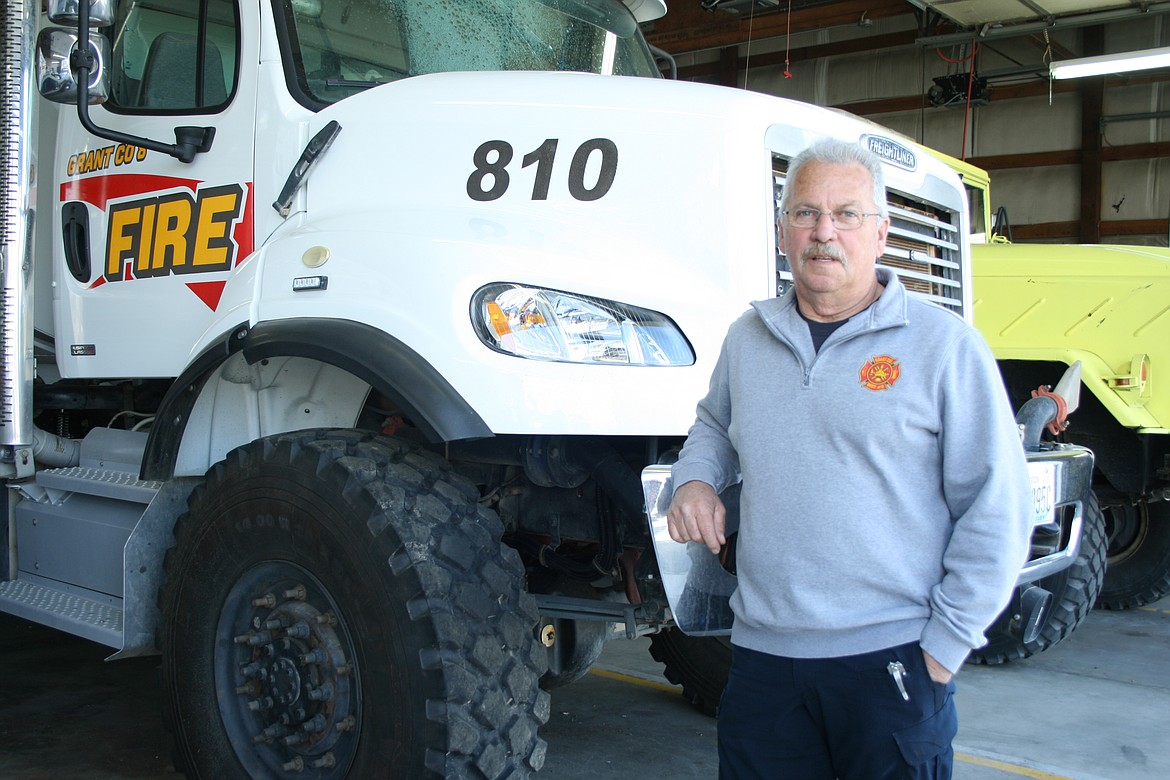 Dave Patterson retires this Friday after more than five years as chief of Grant County Fire District 8, and 40 years as a firefighter.