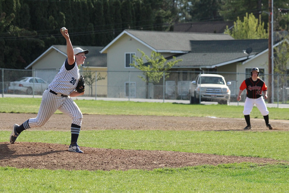 (Picture by Victor Corral Martinez)

Freshmen Trey Bateman fresh on the mound helping to close out the game.