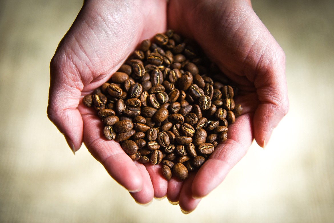 Organic Ethiopian coffee beans at the Montana Coffee Traders Mercantile in Whitefish on Wednesday. (Casey Kreider/Daily Inter Lake)
