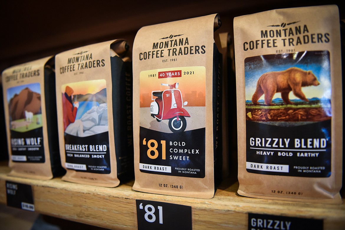 Montana Coffee Traders''81 blend, a special edition of their signature espresso blend for the company's 40th anniversary. (Casey Kreider/Daily Inter Lake)