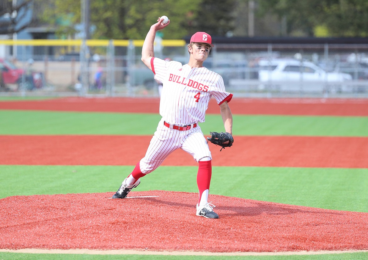 Avery Bocksch pitches on Tuesday.