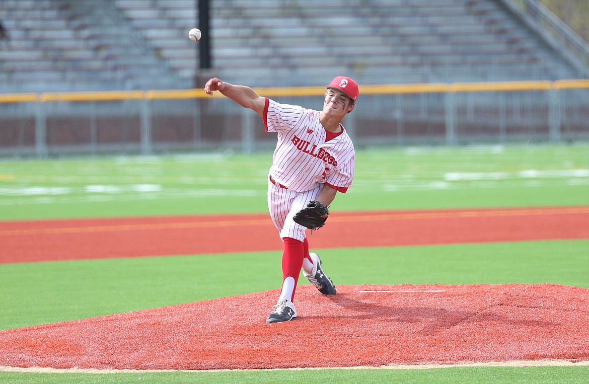 Avery Bocksch pitches during Thursday's doubleheader.