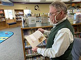 Books on the shelf