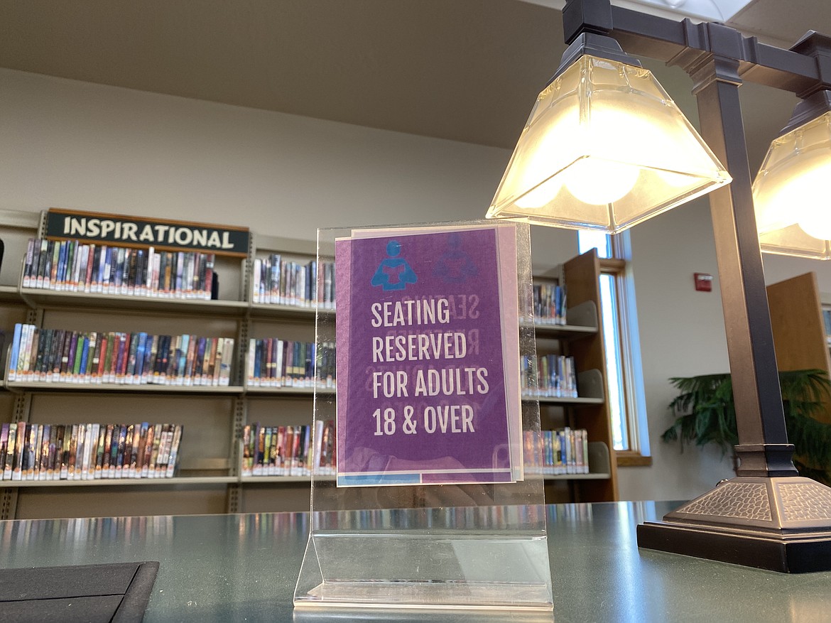 In addition to separating materials by content, the Community Library Network has signage to alert patrons of recommended reading age levels. (MADISON HARDY/Press)