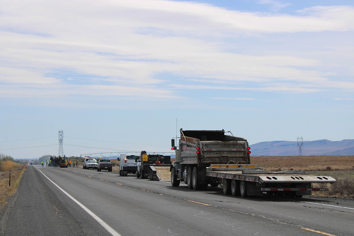 Central Washington Asphalt, Inc. will remain between State Route 26 mileposts, east of Royal City, from 6 a.m. to 6 p.m. through Thursday. Delays are expected.
