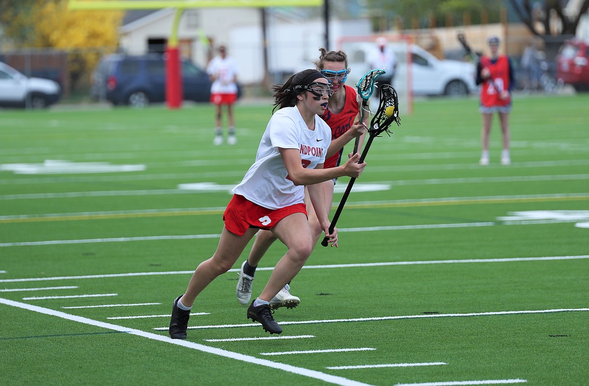 Molly Balison looks to attack on Saturday.