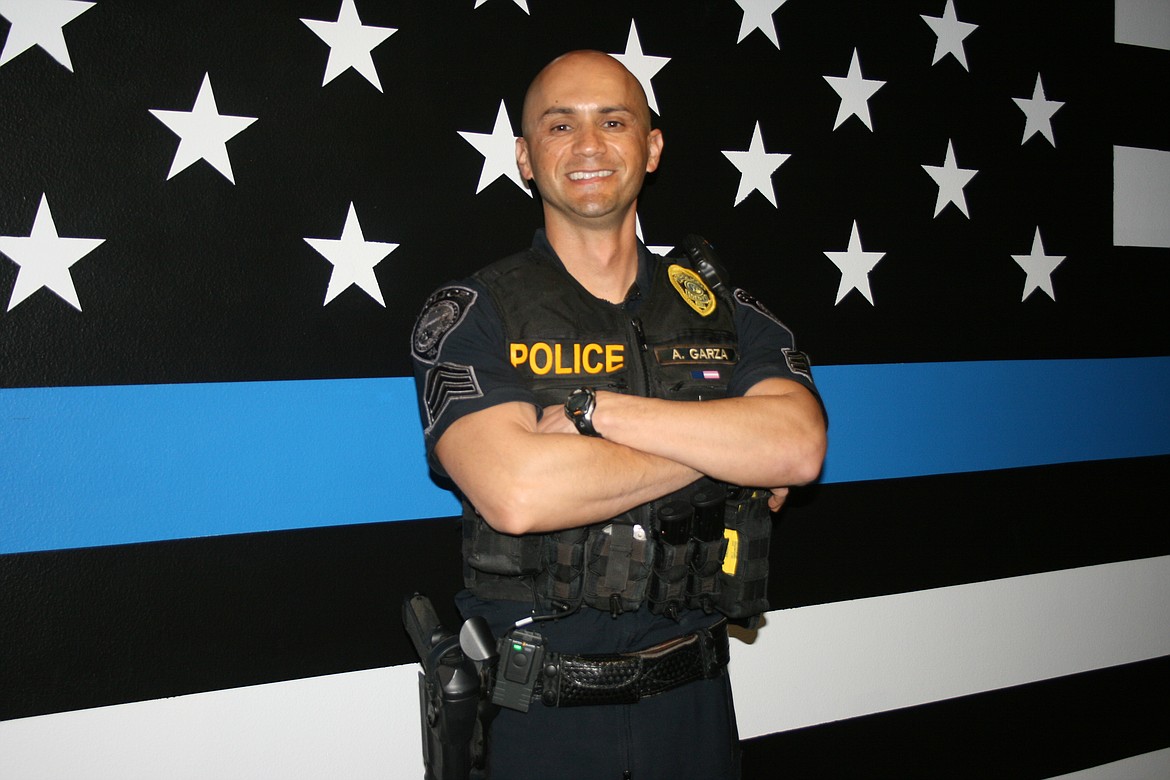 Aaron Garza (pictured), a 15-year veteran with the Othello Police Department, has taken on new duties as the department's second school resource officer.