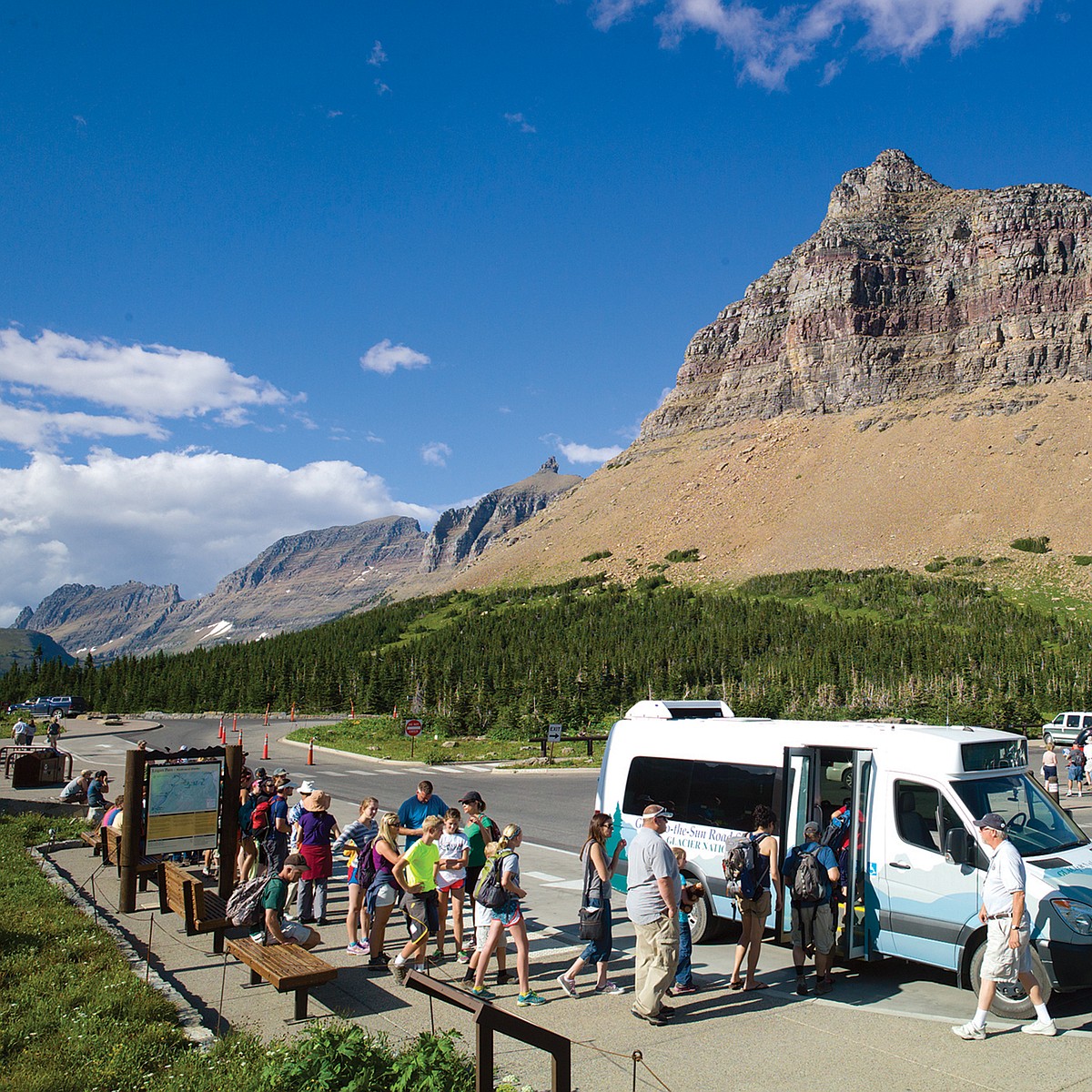 Glacier Park transportation plan calls for more parking, more shuttles