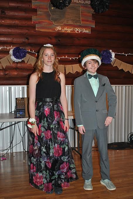 St. Regis Prom royalty, Queen Grace King and King Andrew Lommen. (Amy Quinlivan/Mineral Independent)