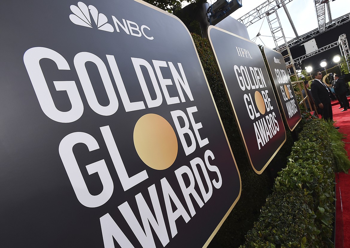 Signage promoting the 77th annual Golden Globe Awards and NBC appears in Beverly Hills, Calif. on Jan. 5, 2020. NBC said Monday that will not air the Golden Globes in 2022.