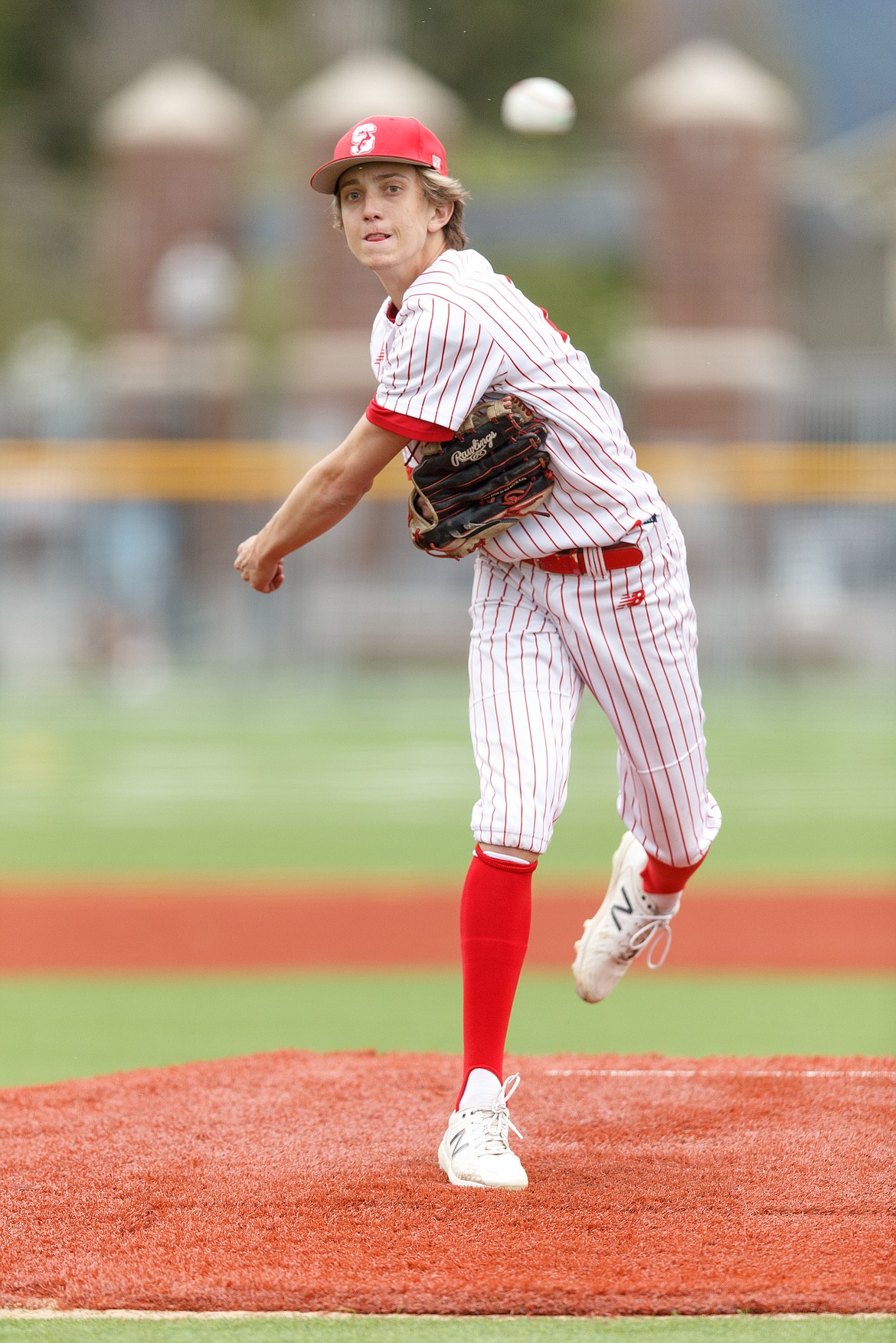 Max Thielbahr pitches on Wednesday.