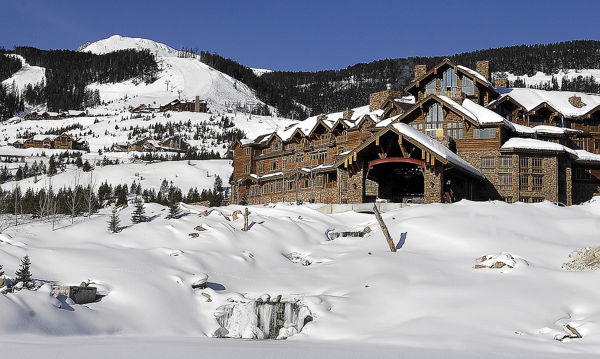 In this undated file photo is the Yellowstone Club near Big Sky, Mont., north of Yellowstone National Park. The club has asked the Montana Department of Environmental Quality for a permit to allow it to use treated wastewater for snowmaking to help extend the ski season at the exclusive resort. The resort already uses treated wastewater to irrigate its golf courses.