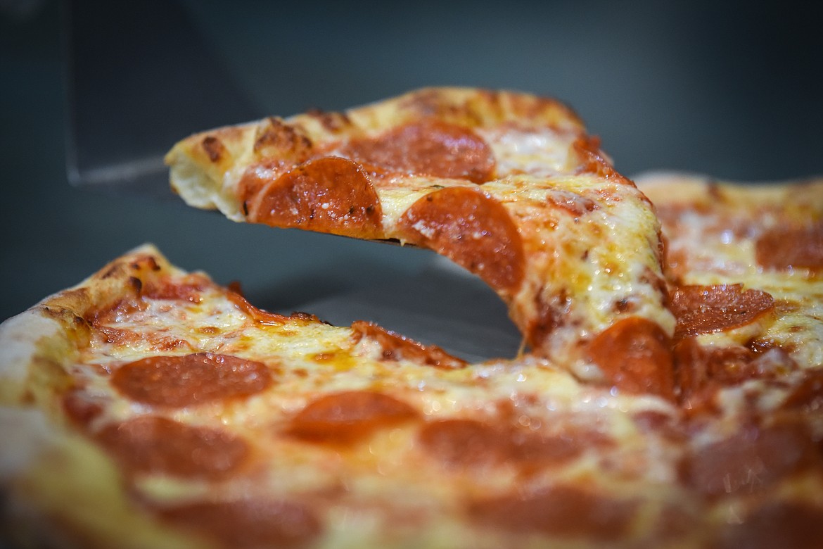 A pepperoni pizza at Ranger Joe's Pizza in Kalispell on Wednesday, May 12. (Casey Kreider/Daily Inter Lake)