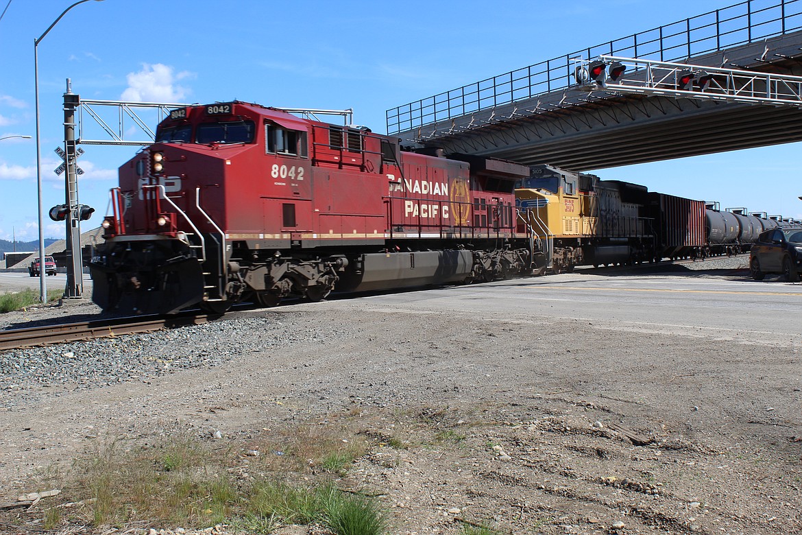 The first of two railroad overpass bridges on Idaho Highway 41 will open today north of Hayden Avenue. (JOEL DONOFRIO/Press)