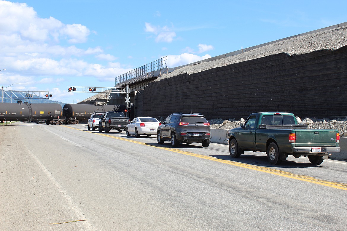 The first of two railroad overpass bridges on Idaho Highway 41 will open today north of Hayden Avenue. (JOEL DONOFRIO/Press)