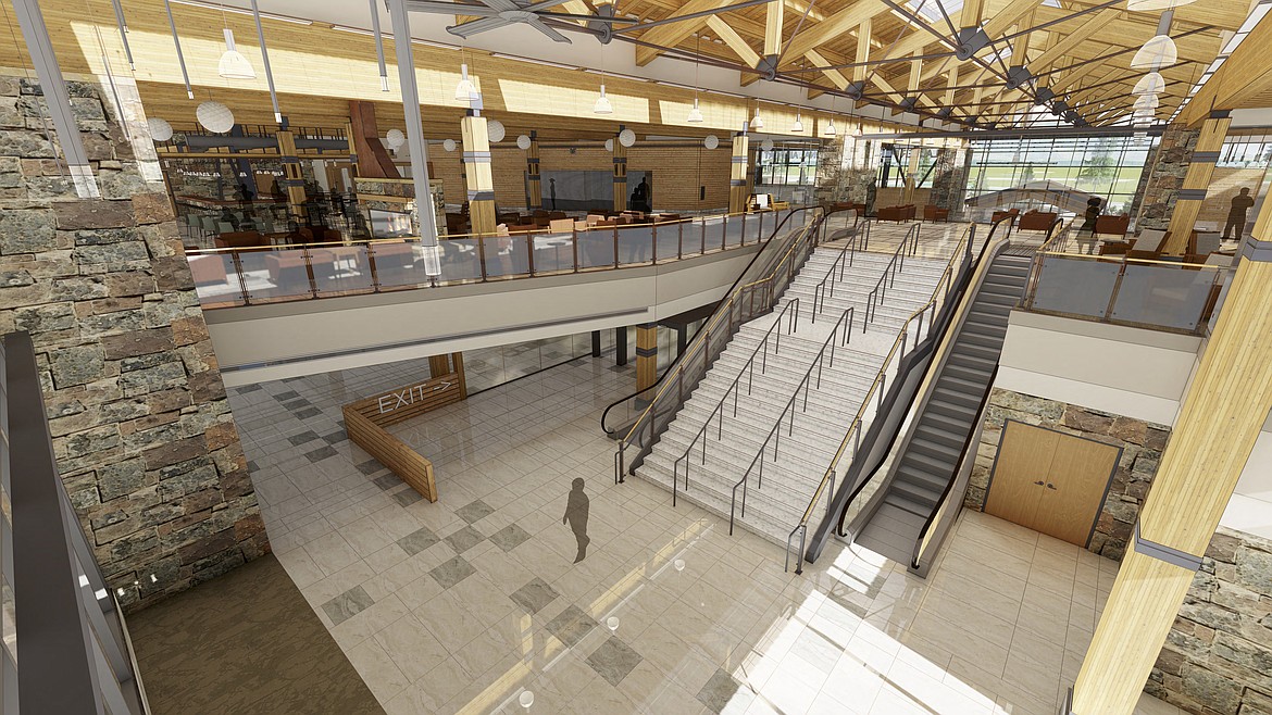 An architectural rendering shows the terminal remodel at GPIA.