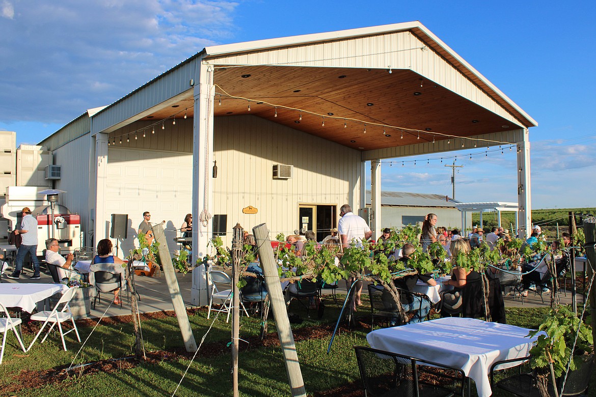 The Beaumont Cellars Winery crush pad sits surrounded by 120 acres of grapevines.