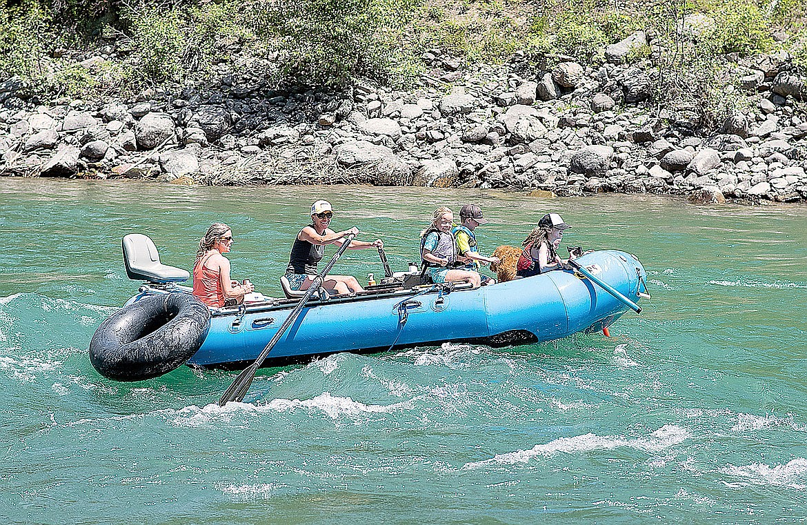 A family of rafters hit the North Fork of the Flathead River on July 4 in this file photo. A new nonprofit, the Flathead River Alliance, aims to focus on the river's three forks. (Hungry Horse News)