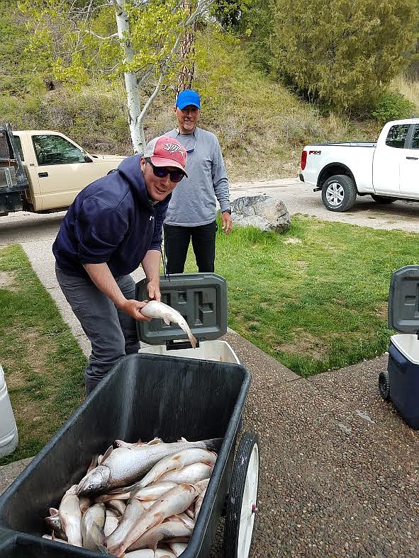 Kalispell's Kolton Turner broke Jason Mahlen's stranglehold on the Spring Mack Days tournament in 2021. Mahlen had won it three straight years before Turner boated a total of 1,856 lake trout. Turner also boasted an 18-day average of 87.67 while claiming the championship. Turner's dad, Bob, also had a great tournament, placing third. (CSKT photo)