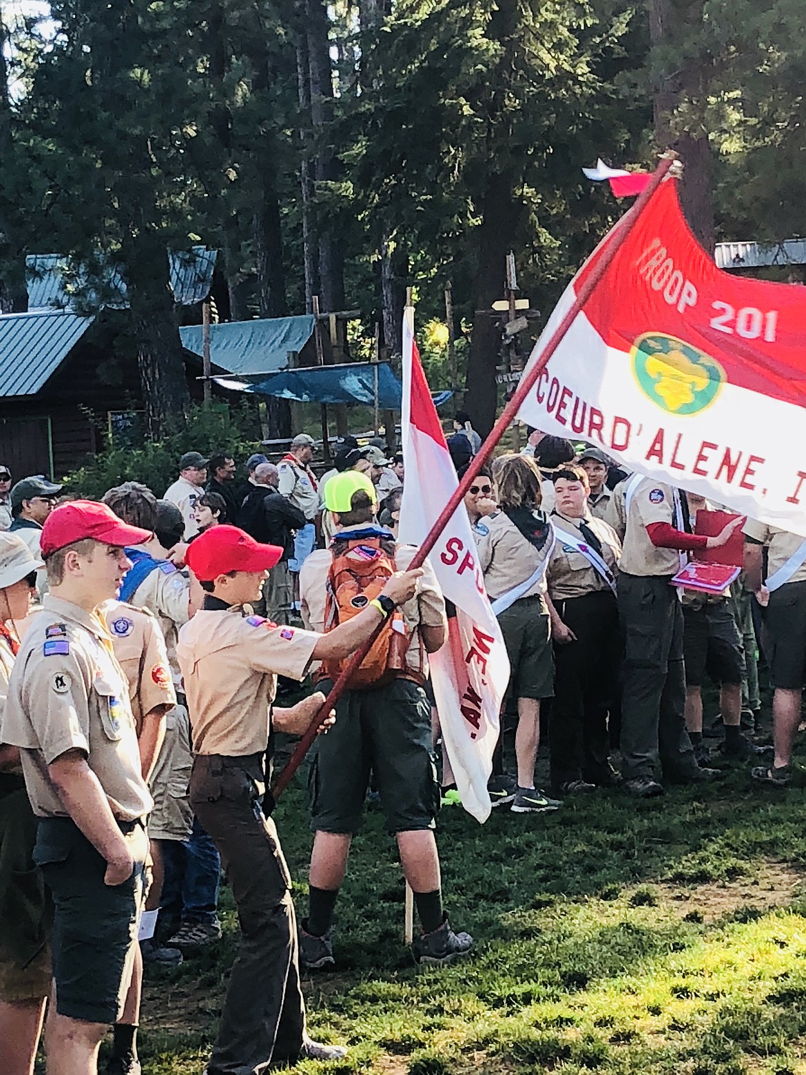 Scouts have fun at Camp Easton.