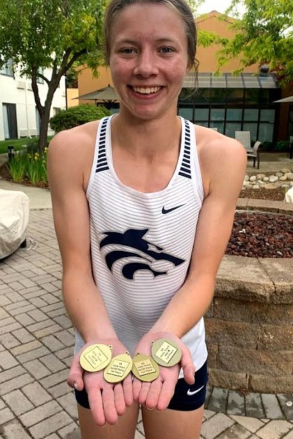 STATE TRACK AND FIELD Golden girl Coeur d Alene Press