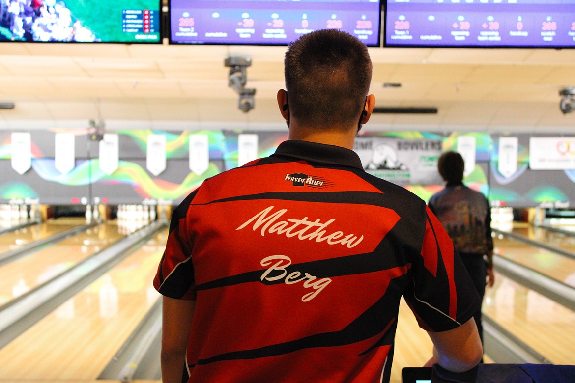 Moses Lake resident Matthew Berg competing at the Washington Youth Bowler's Tour state tournament at Lake Bowl on Sunday.