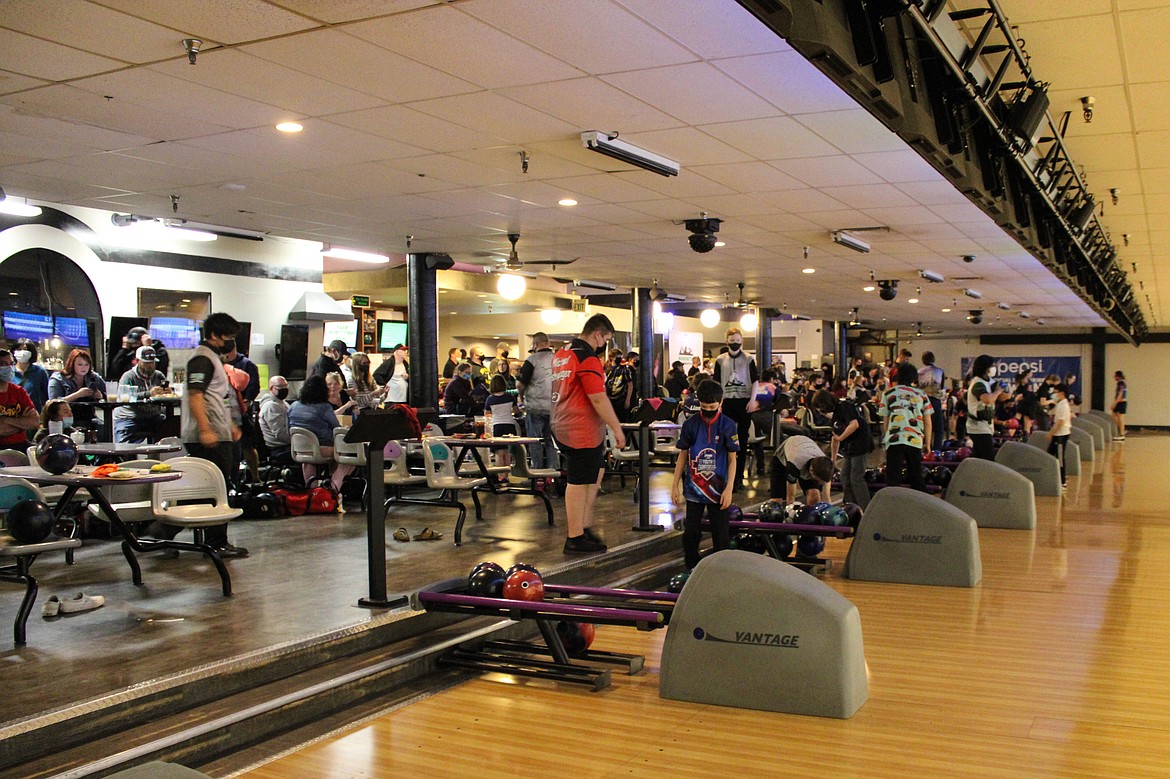 32 guys and 24 gals from all over the state competed at the Washington Youth Bowler's Tour tournament at Lake Bowl on Sunday.