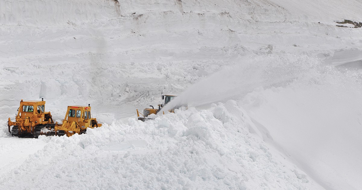 Park plows pioneer to Big Drift; Many Glacier Road opening delayed ...