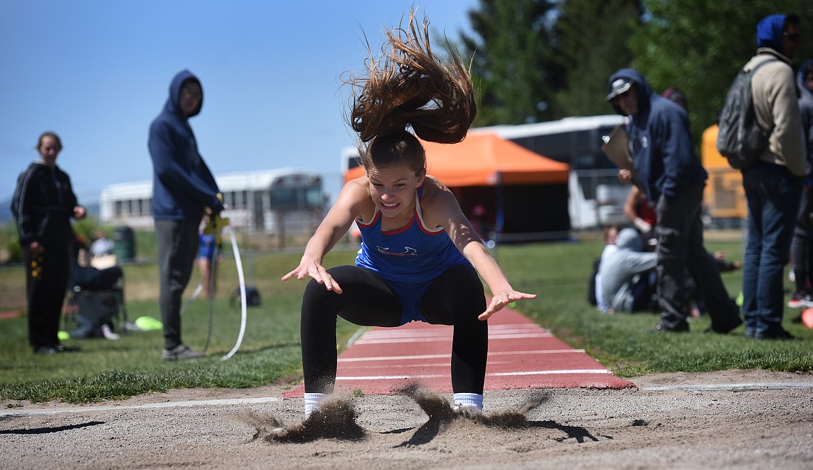 Ellie Jordt finished fourth in the triple jump Saturday with a leap of 29 feet, 10.5 inches.
Jeremy Weber/Bigfork Eagle