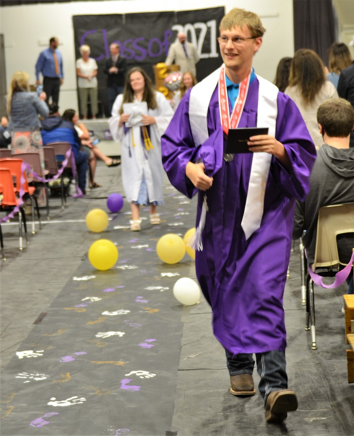 Joseph Davis received the Competence Award for 2021. (Carolyn Hidy/Lake County Leader)