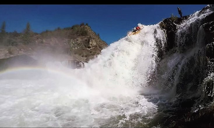 Liz Poole drops into some whitewater. 
Courtesy photo