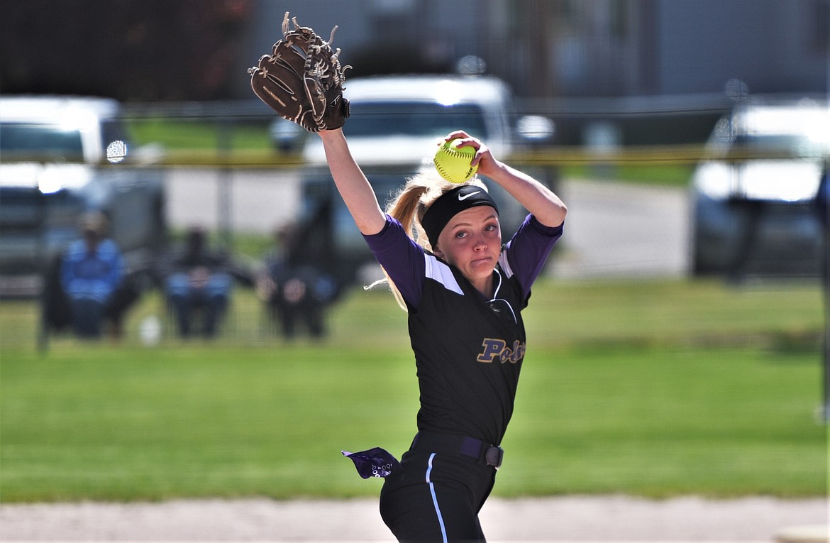 Katelyne Druyvestein finished the regular season with an 18-1-1 record as the Lady Pirates' ace pitcher. (Scot Heisel/Lake County Leader)