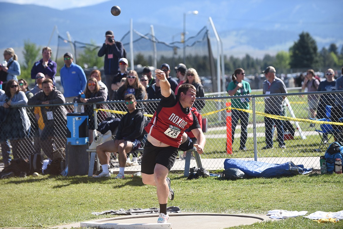 Noxon's Cade VanVleet took home two state medals after placing second in the shot put and fourth in the discus at last weekend's Montana Class C state championships in Missoula. (Scott Shindledecker/Valley Press)