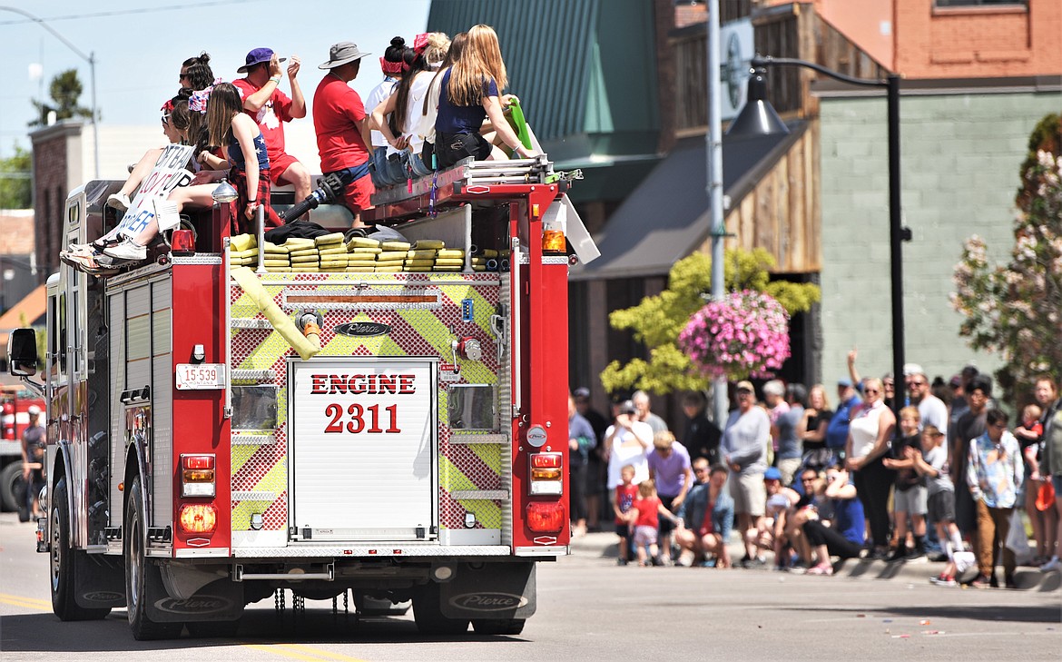 A Memorial Day parade marched down Main Street and to the Lake County Courthouse on Monday afternoon. (Scot Heisel/Lake County Leader)