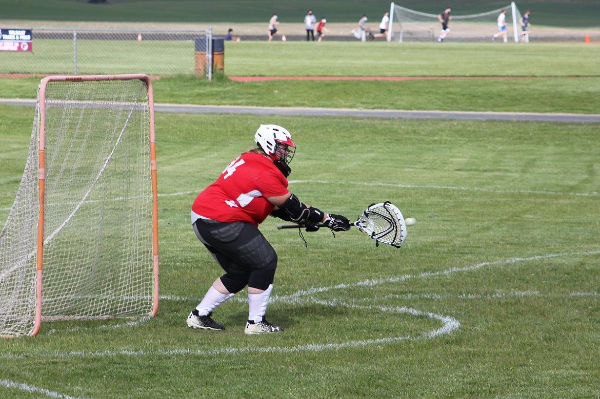 Sarah Casey makes a save during a recent game.