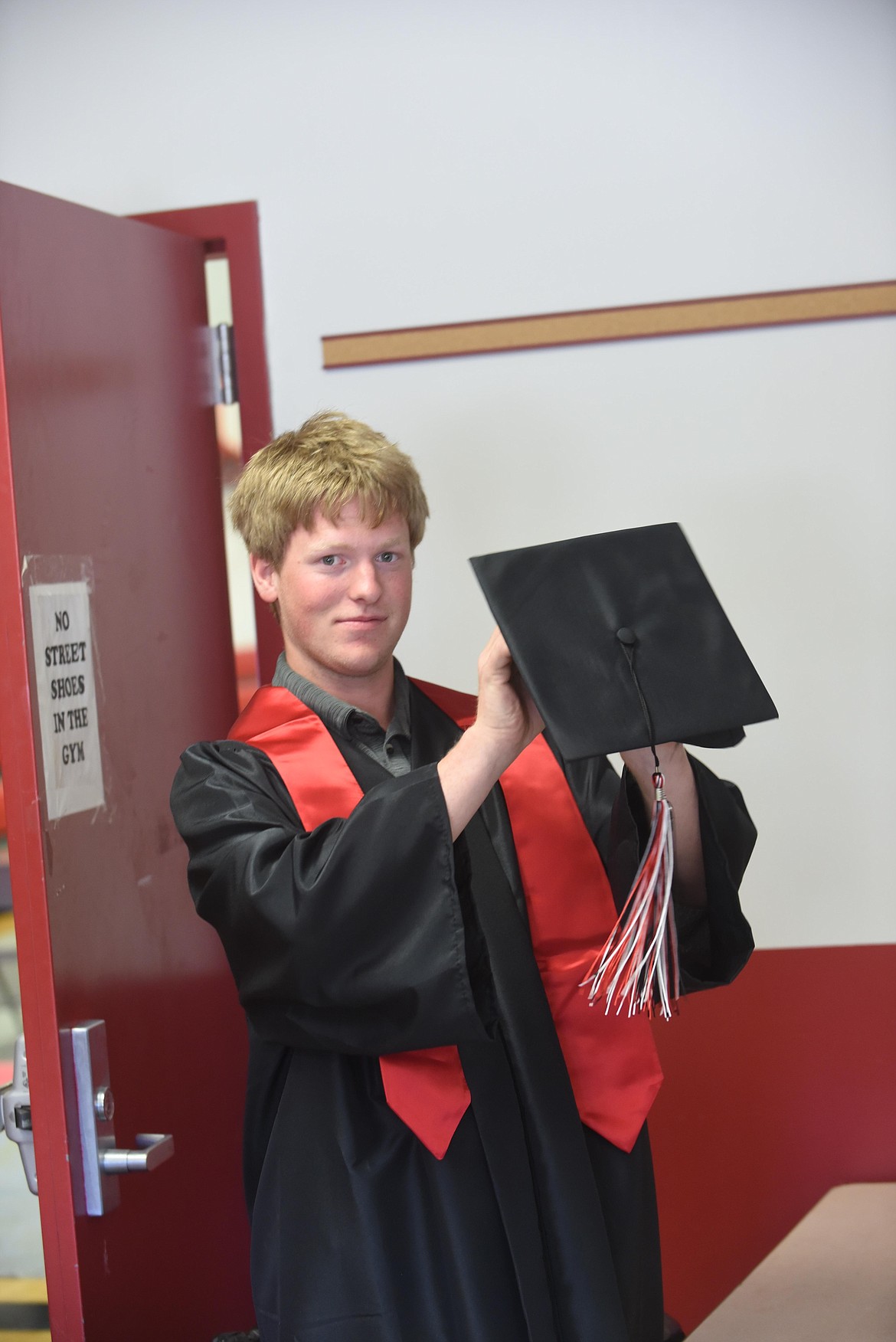 Cameron McDonald prepares to graduate from Hot Springs High School on Sunday, May 30. He is the son of Jason and Marcy McDonald. (Scott Shindledecker/Valley Press)