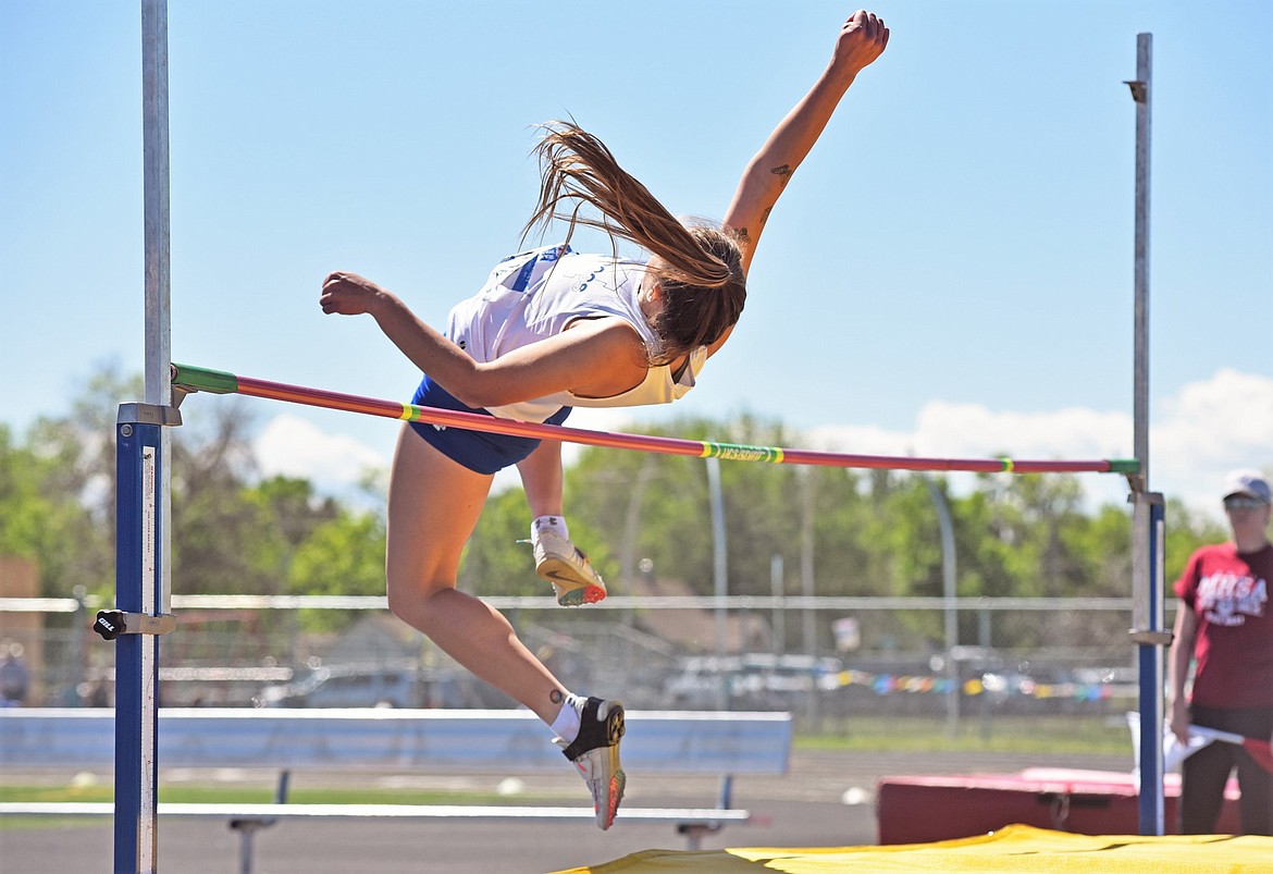 Mission senior Sydney Brander closed out her career with Top 10 finishes in five events at the Class B state meet in Laurel. (Whitney England/Whitefish Pilot)