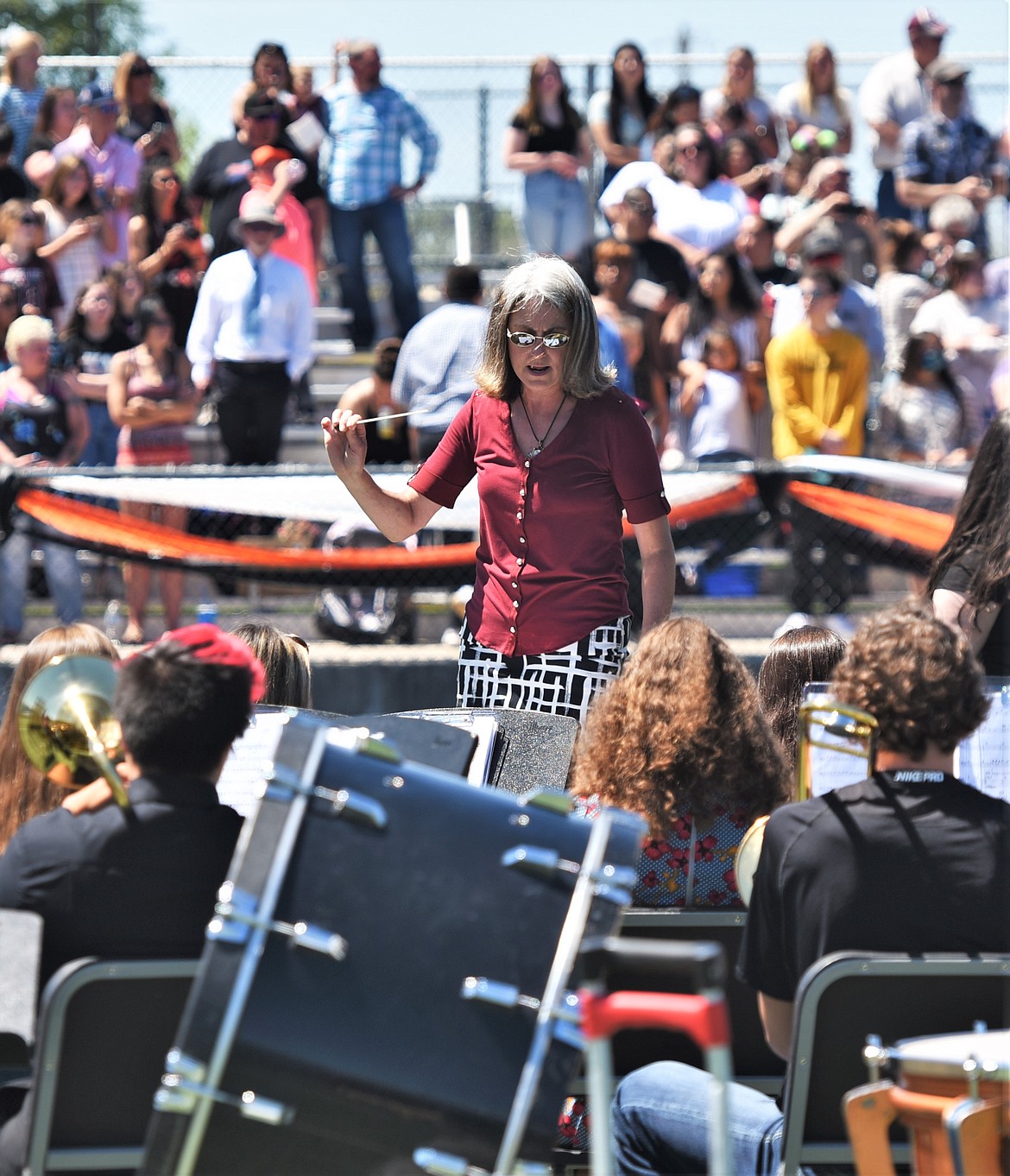 The Ronan High School Concert Band performs a processional song Sunday. (Scot Heisel/Lake County Leader)