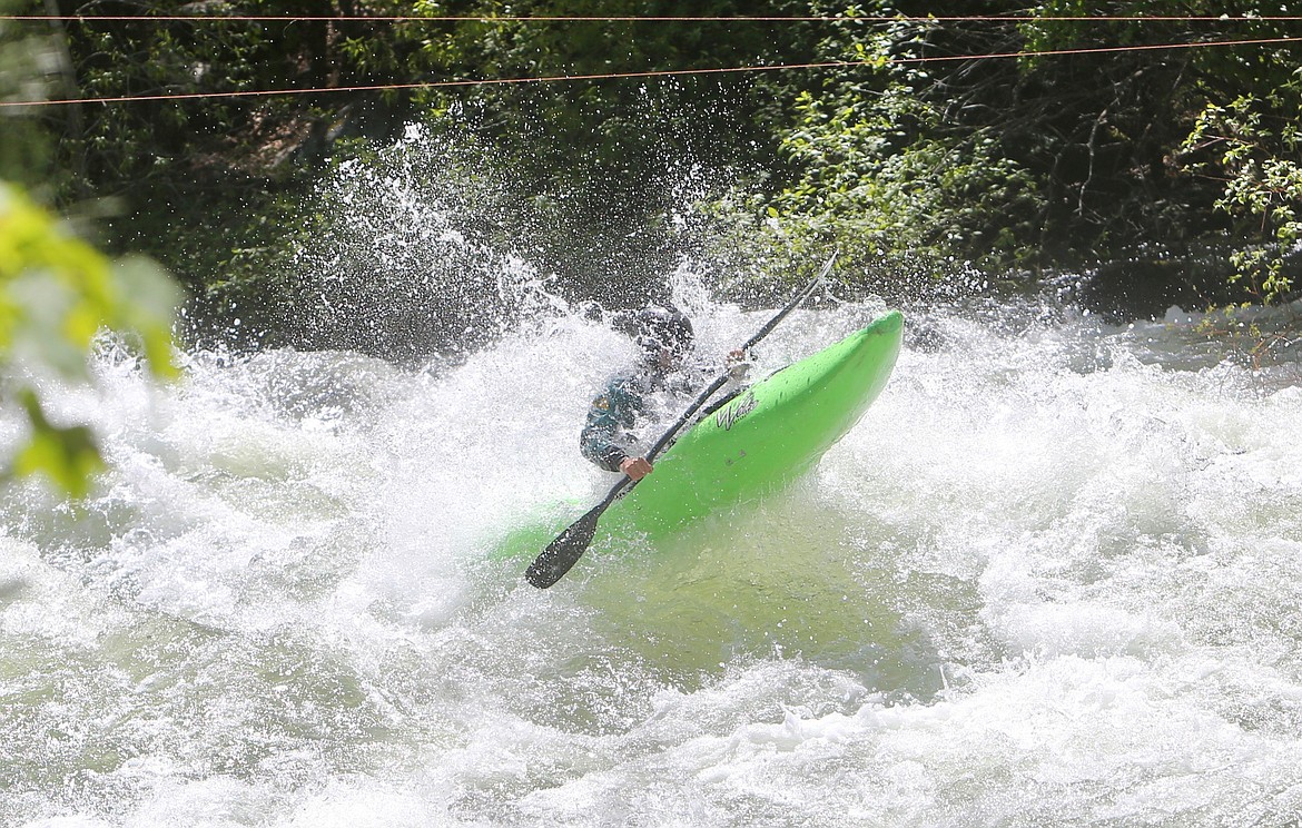 A competitor tears through a patch of whitewater along the Wild Mile at the Bigfork Whitewater Festival on Saturday, May 29.
Mackenzie Reiss/Bigfork Eagle