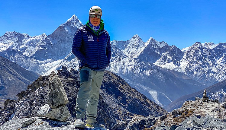 Steve Stevens recently achieved his dream of climbing Mt. Everest in the Himalayas in Nepal. (Photo courtesy of Steve Stevens)
