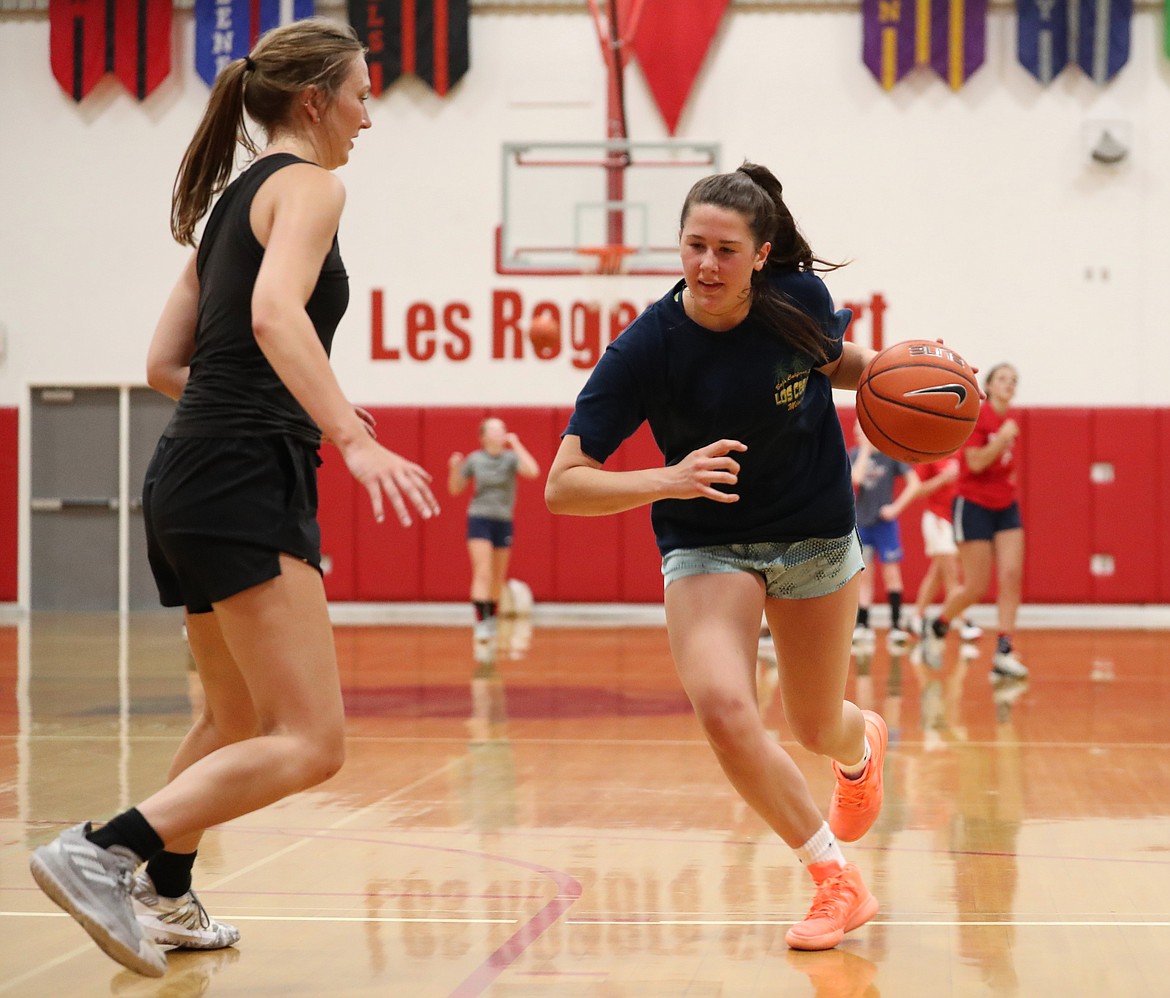 Livia Owens drives toward the basket on Thursday.