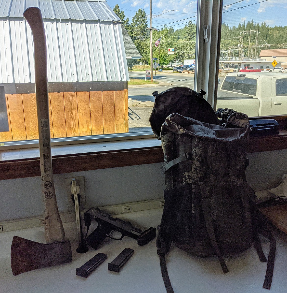 This axe, handgun and backpack were just some of the thousands of dollars worth of items that were stolen by the group of teenagers from May 31 to June 1.