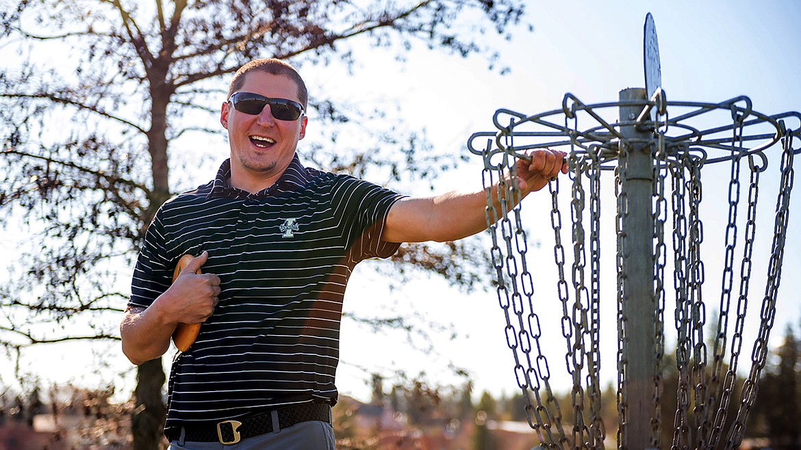 Trevor Pumnea, a University of Idaho graduate student from Priest River, has built and renovated disc golf courses across the region.