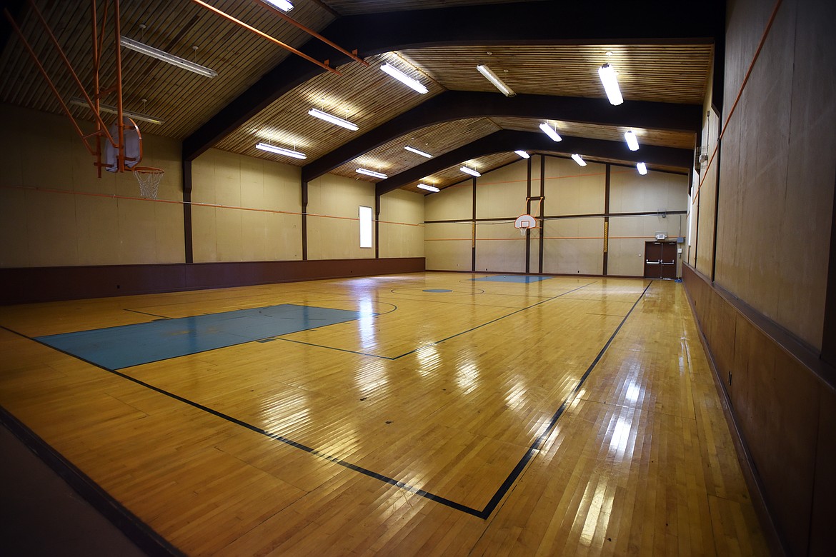Nestled along Hwy 83 at mile marker 59 in the Swan Valley, Camp Ponderosa included a full-size basketball court. (Jeremy Weber/Daily Inter Lake)
